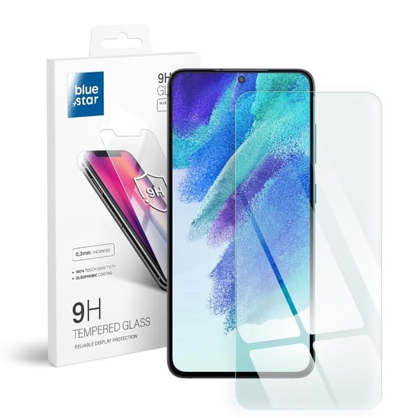 Blue Star Samsung Galaxy S21 FE karkaistu lasinen näytönsuoja
