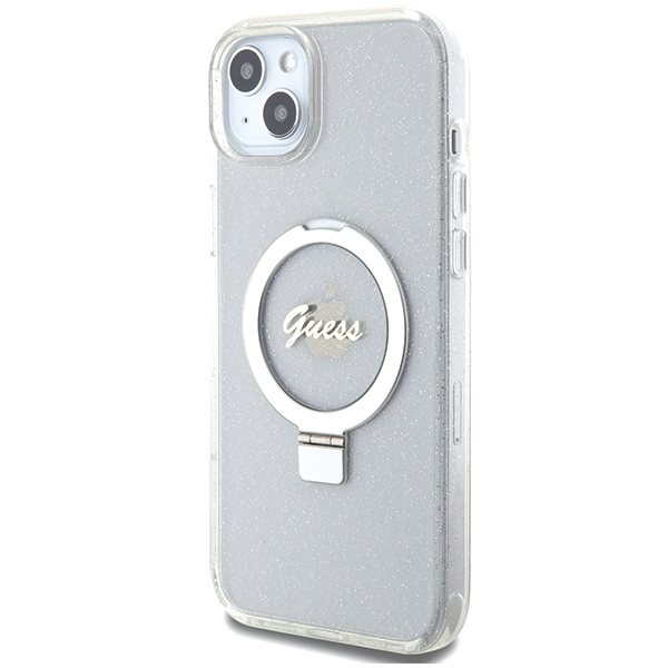 Guess Mobilskal till iPhone 14 Plus/15 Plus MagSafe Ring Stand