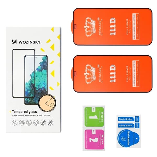 [2-Pack] Wozinsky Galaxy A06 5G/A05 Härdat Glas Skärmskydd Full Glue Svart
