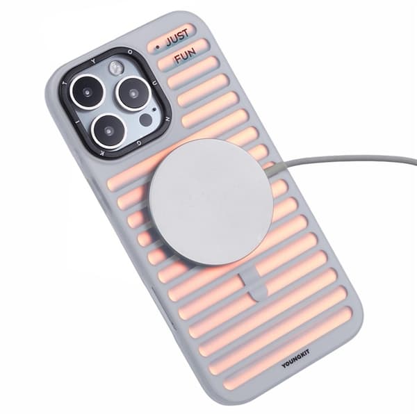 Youngkit Mobilskal till iPhone 16 Pro Max Magafe Colorful Matte TPU - Vit Vit