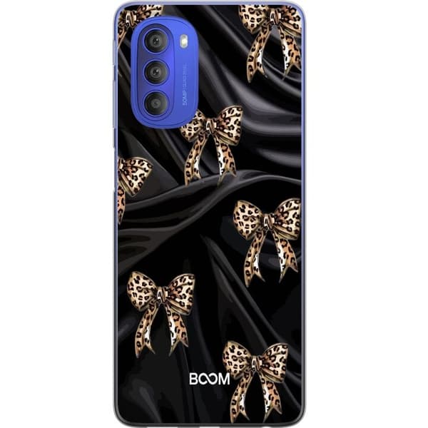 Mobilskal till Motorola Moto G51 5G med Leopard Bow