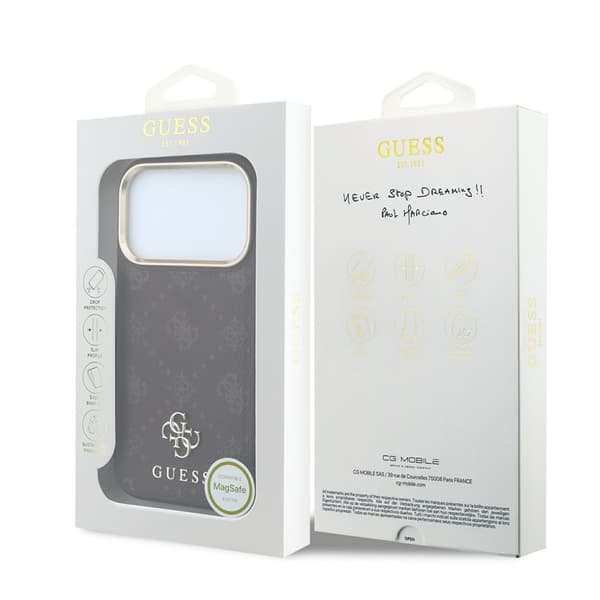 Guess Mobilskal För iPhone 18 Pro/17 Pro Magsafe Peony 4G Small Logo
