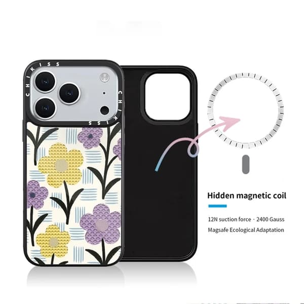 Mobilskal till iPhone 17 Pro MagSafe Aluminium Silikon Lila