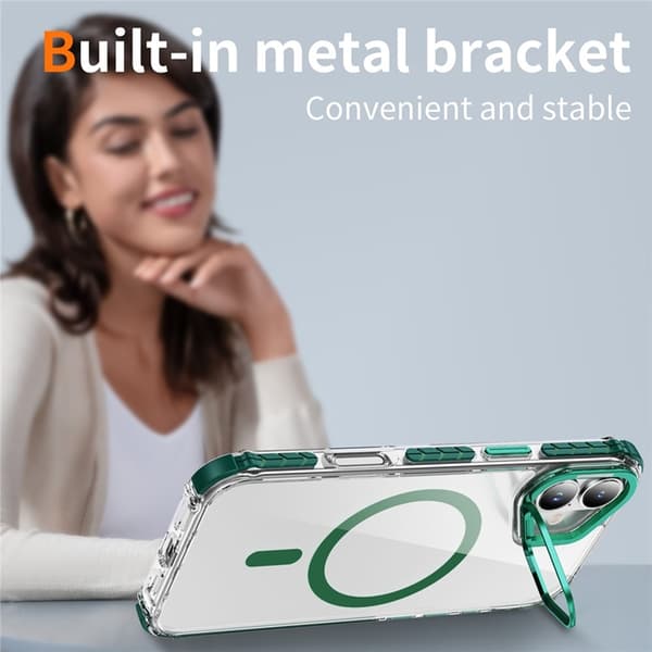 Mobilskal till iPhone 17 MagSafe Kickstand - Grön Grön