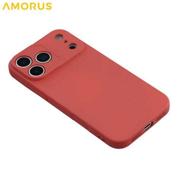 AMORUS Mobilskal till iPhone 17 Pro Max Precise Cutouts - Röd Röd