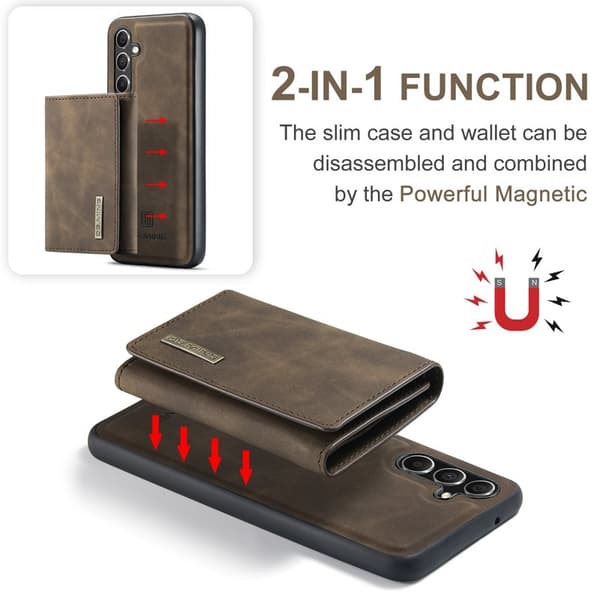 DG.MING M1 Series Mobilskal till Samsung Galaxy S25+ Kickstand Brun