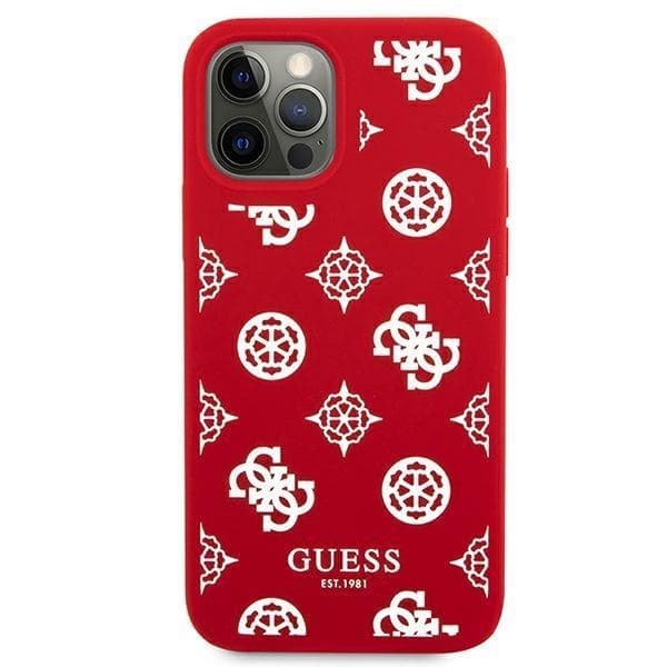 Guess Peony Collection Skal iPhone 12 Pro Max - Röd Röd