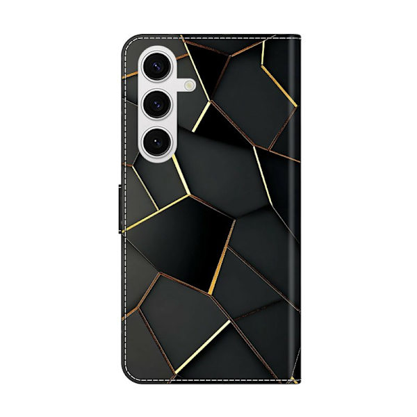 Plånboksfodral för Samsung Galaxy S26 Plus Fällbart Ställ - Svart Gold