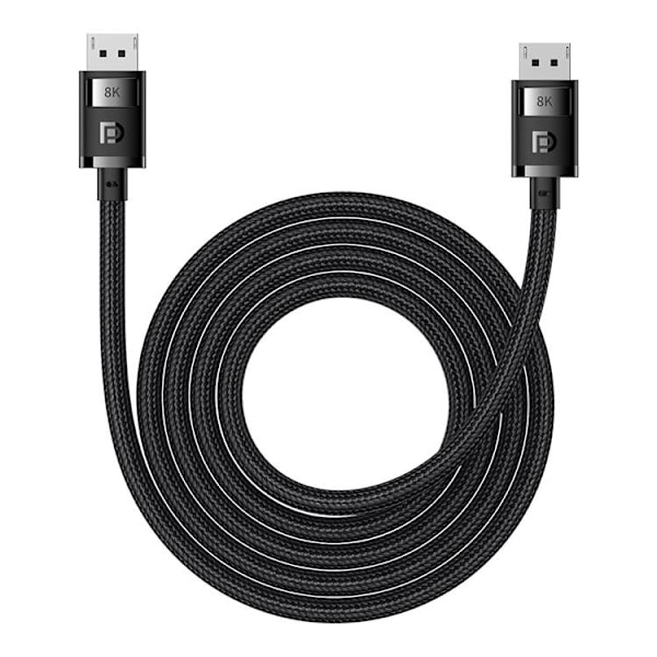 Baseus DisplayPort 8K 60Hz Kabel 1.5m High Definition Series - Svart Svart