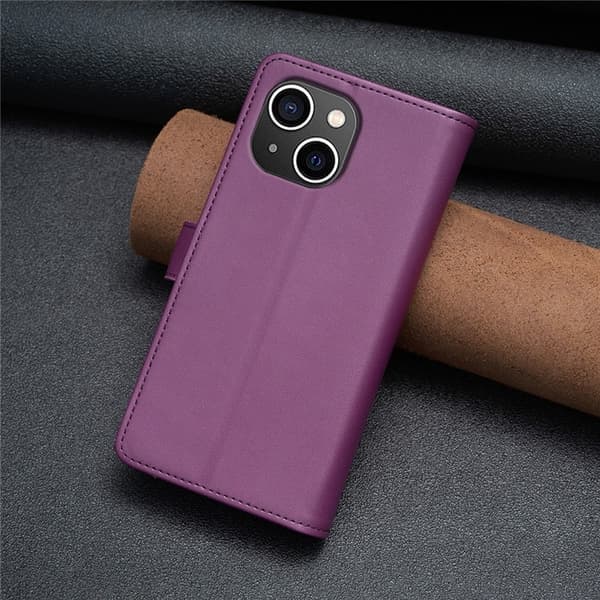 iPhone 15 Plus Plånboksfodral Zipper Flip - Lavender Lila