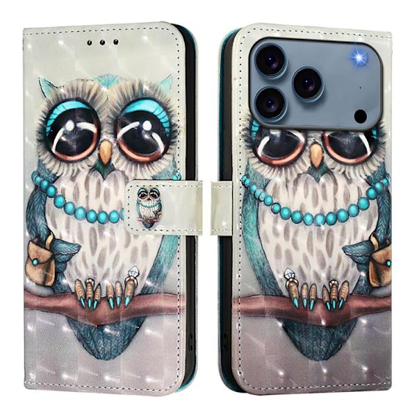 iPhone 17 Pro Plånboksfodral Printing Pattern Med Strap Flerfärgad