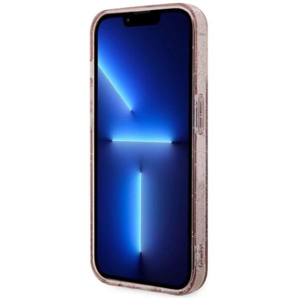 Guess iPhone 11/XR Mobilskal Magsafe Glitter Guld - Rosa Rosa