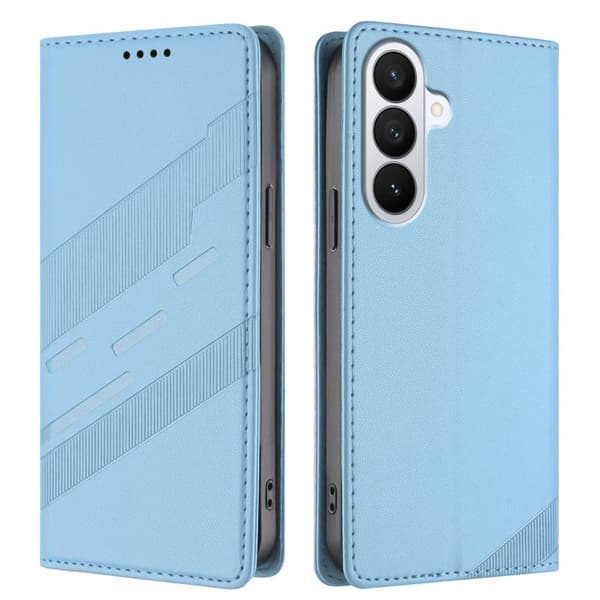 Plånboksfodral för Samsung Galaxy S26 Plus Konstläder Ställ - Ljusblå