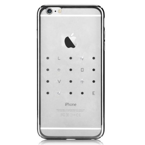 Devia Crystal Love iPhone 6 / 6S:lle - hopea Silver