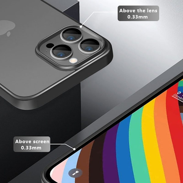 X-LEVEL Mobilskal till iPhone 15 Pro Transparent Anti-fingeravtryck Guld