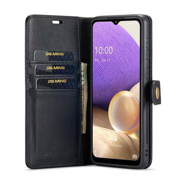 DG.MING Folio Flip Detachable Plånboksfodral Galaxy A33 5G - Svart Svart
