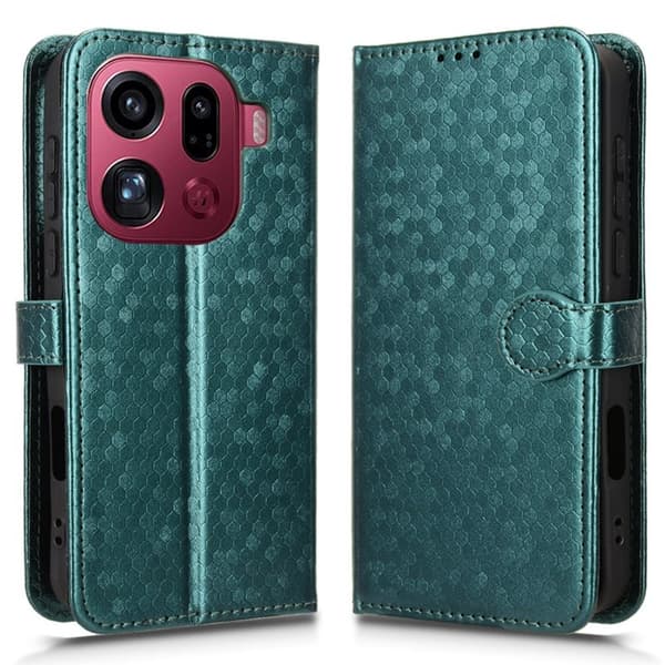 Oppo Find X9 Pro 5G Kortfack Plånboksfodral Konstläder - Grön