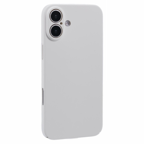 Mobilskal till iPhone 16 Plus Skin-Touch Rubberized PC - Vit Vit