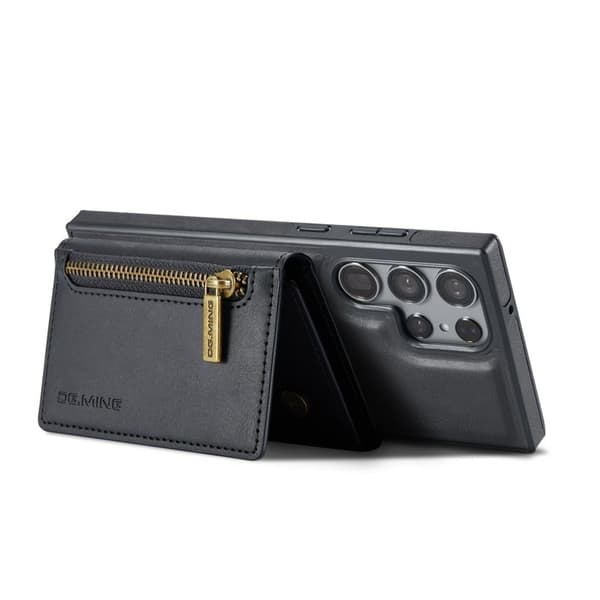 DG.MING M5 Series Samsung Galaxy S24 Plånboksfodral Konstläder Svart