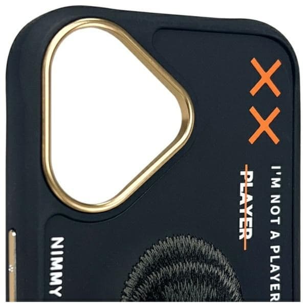 Nimmy Telefontaske til iPhone 16 Cool & Cute 2.0 Monkey - Sort Black