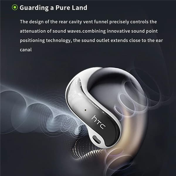 HTC OWS On-Ear Trådlösa Sport Hörlurar Bluetooth V6.0 NE30 - Silver Silver
