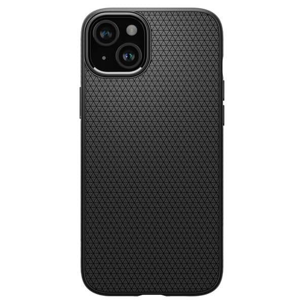 Spigen iPhone 15 Plus -kuori Liquid Air - Mattamusta Svart