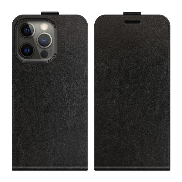 Flip cover med kortslot til iPhone 13 Pro Max - Sort Black