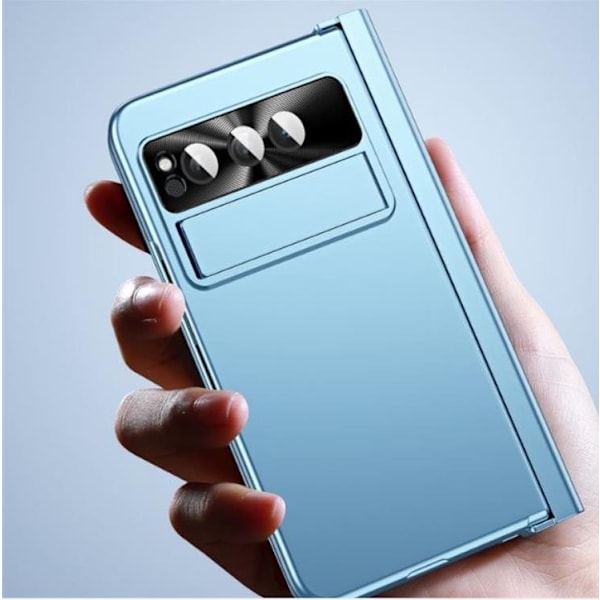 Google Pixel Fold Mobilskal Electroplating Kickstand - Silver