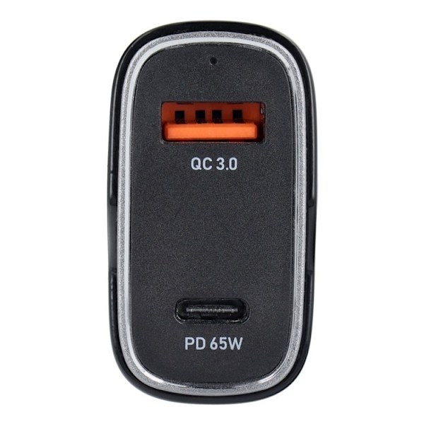 Billaddare USB-A/USB-C 83W - Svart Svart