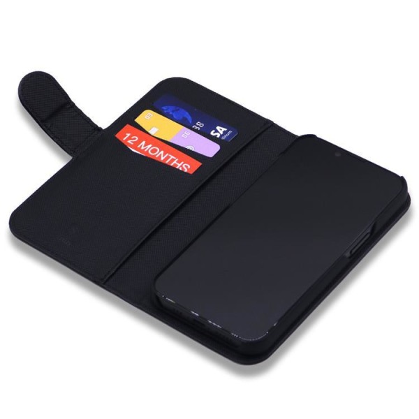 SiGN Wallet Case 2-in-1 iPhone 13:lle - musta