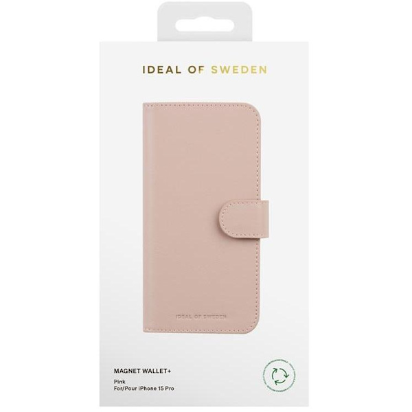 iDeal of Sweden iPhone 15 Pro Plånboksfodral - Rosa