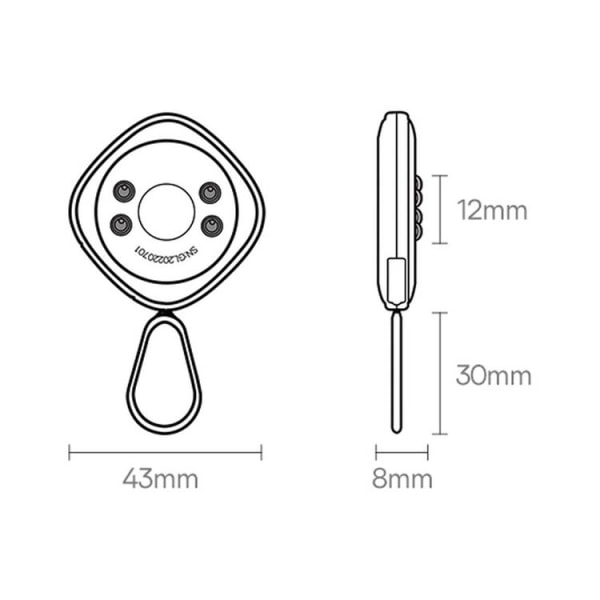 Baseus piilokamera Heyo Detector - valkoinen