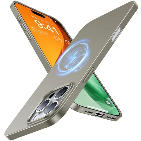 TORRAS Mobilskal till iPhone 15 Pro Max Magsafe Shockproof - Grå