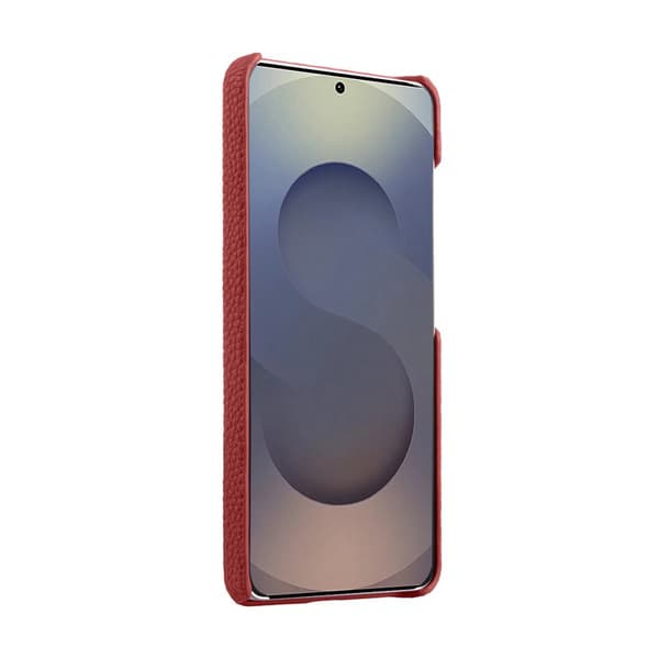 MELKCO Mobilskal för Samsung Galaxy S26 Ultra Äkta läder PC Magnetiskt - Röd