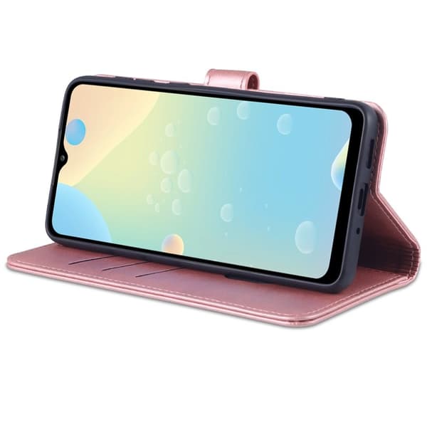 AZNS Samsung Galaxy A33 5G Plånboksfodral Konstläder - Roséguld