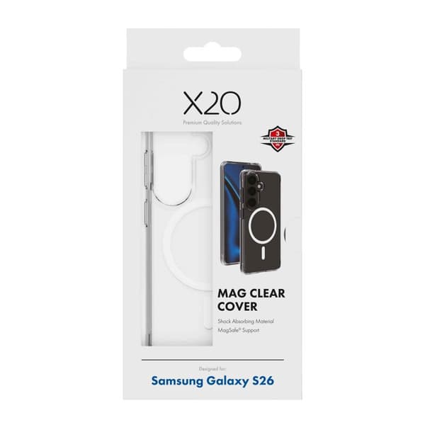 X2O Mag Clear Skal Samsung Galaxy S26+ Klar