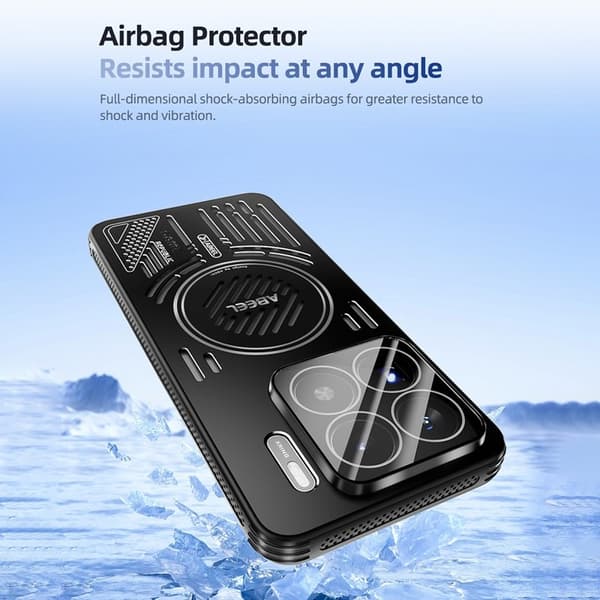 ABEEL Mobilskal till Xiaomi 15 Ultra Aluminium + PC + TPU - Blå