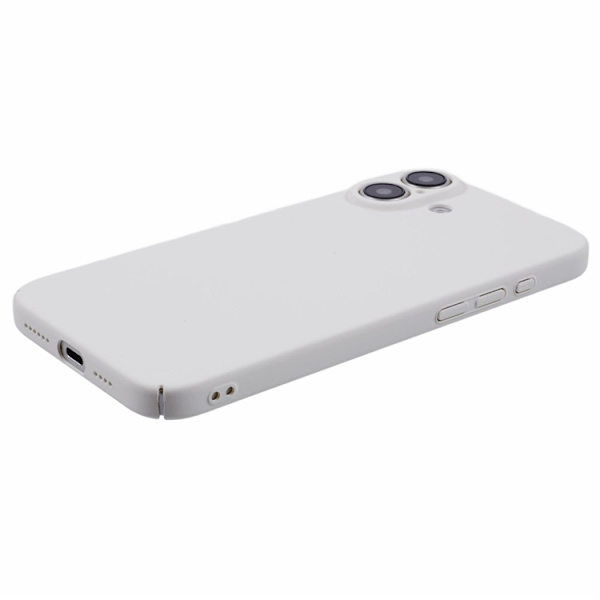Mobilskal till iPhone 16 Plus Skin-Touch Rubberized PC - Vit Vit