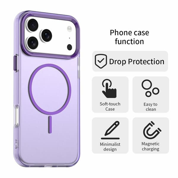 Mobilskal till iPhone 17 Pro MagSafe Candy Color - Lila Lila