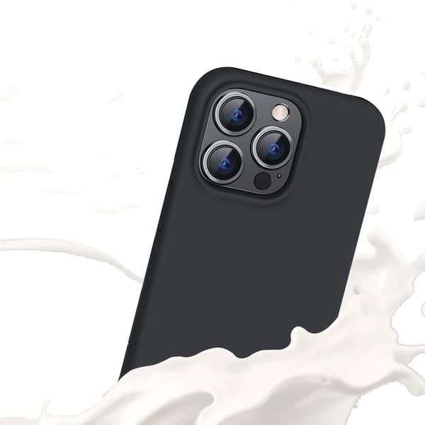 SiGN Mobilskal till iPhone 15 Pro Max Liquid Silikon - Svart Svart
