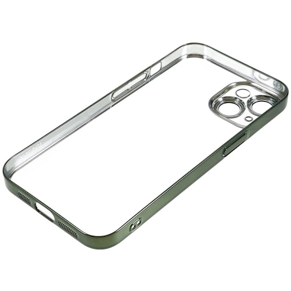 X-LEVEL Mobilskal till iPhone 13 TPU+PC Electroplating Grön