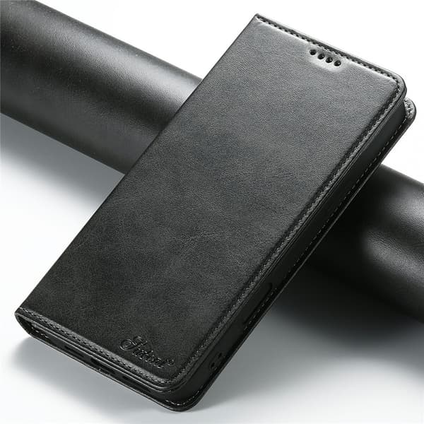 SUTENI iPhone 17 Plånboksfodral Konstläder - Svart Svart