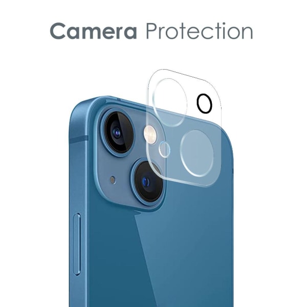 [3-PACK] BOOM iPhone 14 Skal Kameralinsskydd i Härdat glas Clear
