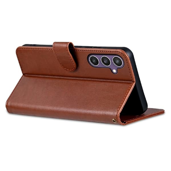 AZNS Samsung Galaxy A36 5G Plånboksfodral Anti-Scratch Konstläder - Brun