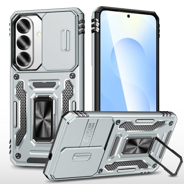 Mobilskal för Samsung Galaxy S26 Kickstand PC + TPU - Grå
