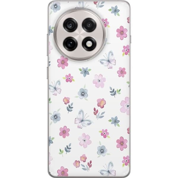 Mobilskal till OnePlus 13R med Blommor och fjärillar
