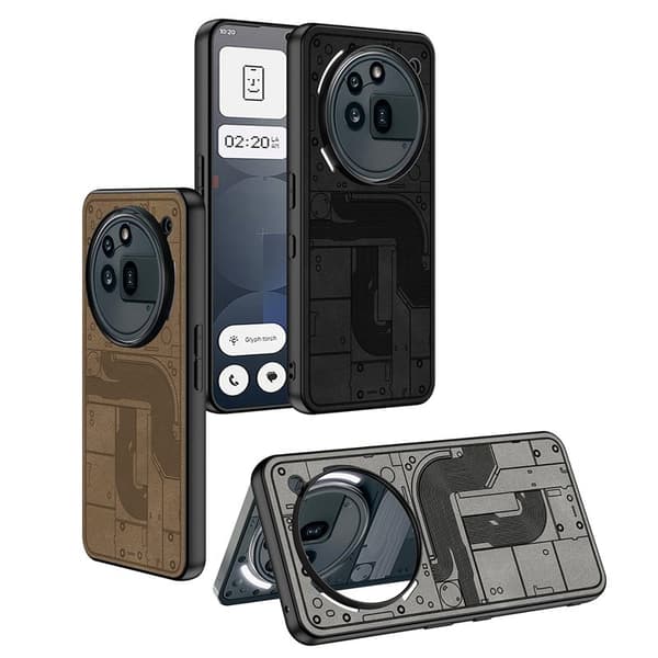 GKK For Mobilskal till Nothing Phone (3a) Pro PU + TPU + PC - Svart