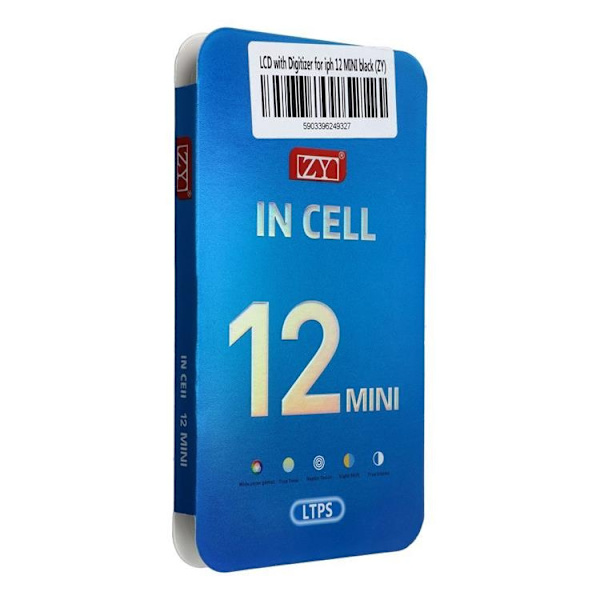 iPhone 12 Mini Skärm med LCD-display ZY-LTPS Svart