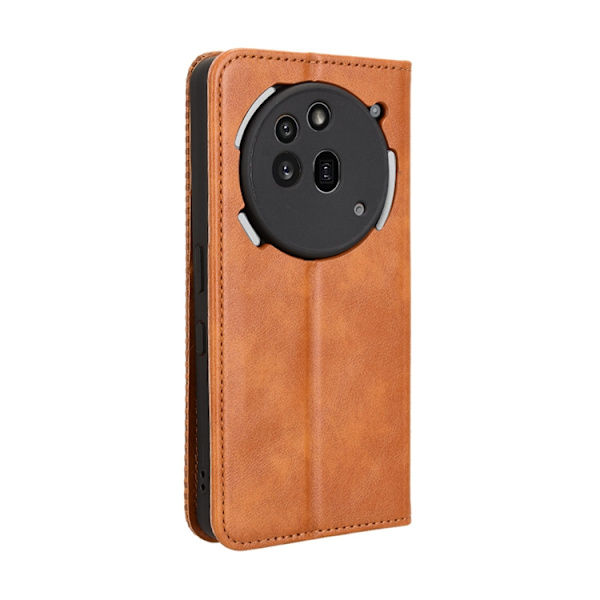 Nothing Phone (3a) Pro Plånboksfodral Retro Kickstand - Brun Brun