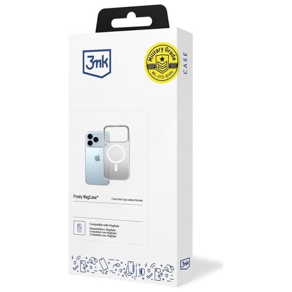 3MK Mobilskal till iPhone 17 Pro MagSafe Frosty - Vit Vit